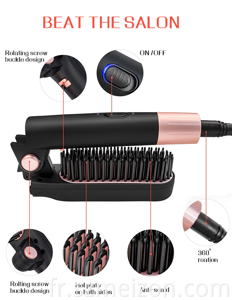 hair straightener brush and dryer